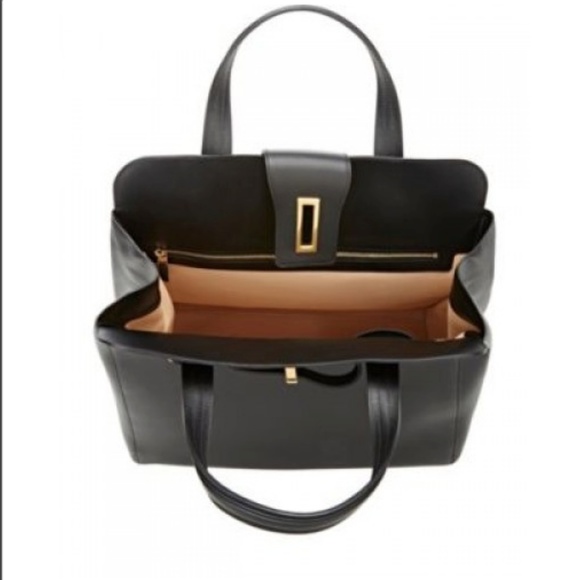 SOLD-Like New Black Delvaux Simplissime Tote - Picture 7 of 8